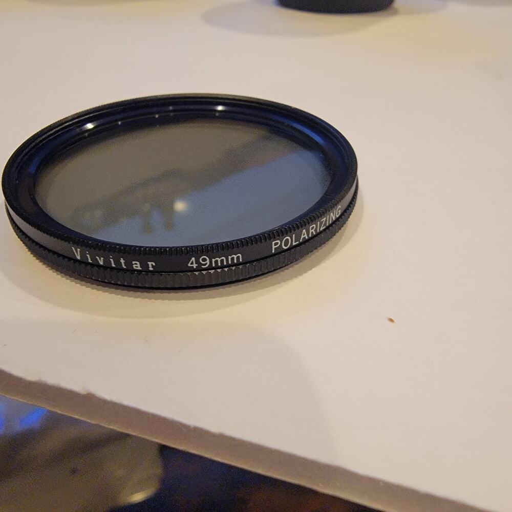 Vivitar 49mm Polarizing Filter Black Camera Lens CPL Non-Reflex Japan Photo